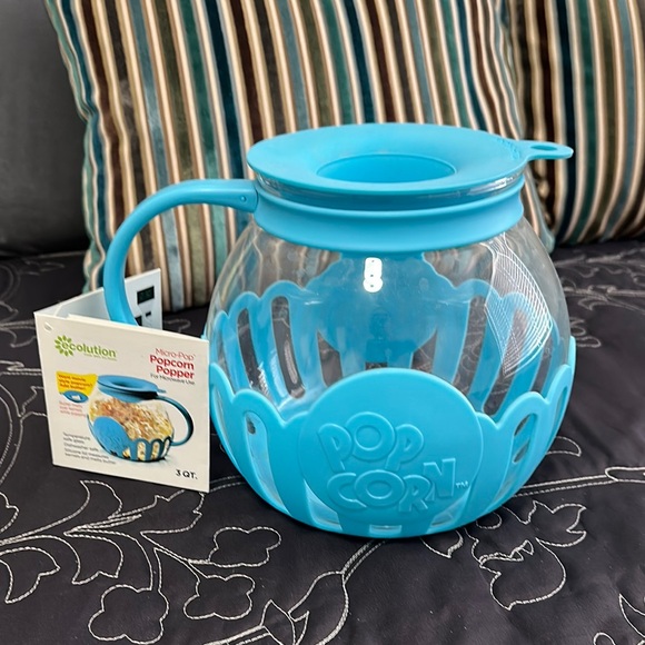Blue Popcorn Popper - Picture 1 of 2